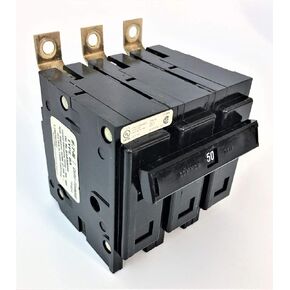 1- CUTLER HAMMER Eaton 50A 3P CIRCUIT BREAKER, BAB3050H 3-POLE