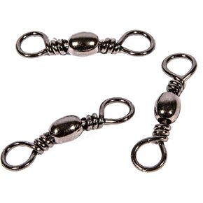 Boone Black Barrel Swivels, 100-Pound