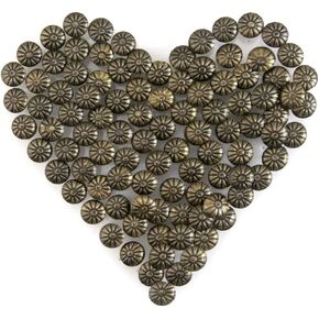 Yasorn 100 قطعة مسامير التنجيد العتيقة أثاث ديكور مجموعة دبابيس ضغط الإبهام لتقوم بها بنفسك 1/2 "نايلهيد برونزية in Kuwait