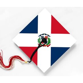 Flag of the Dominican Republic, Dominican Pride, Sticker Design for Graduation Cap, Grad gift, Class of 2024