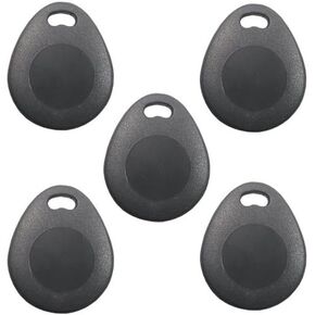 Visionis FPC-5273 Contactless RFID Proximity Smart Entry Key Fob 125kHz TK4100 26 Bit Tag for Keypad Reader Entry Access Control Pack of 5