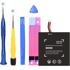 Battery for Nintendo Switch HAC-001, [4800mAh] High Capacity Li-ion Polymer Replacement Battery for Nintendo Switch 2017/2019 Game Console HAC-001 HAC-003 Internal Battery with Repair Tool Kit