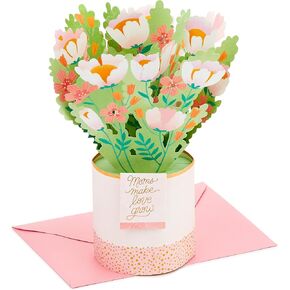 Hallmark Paper Wonder Pop Up Valentines Day Card, Displayable Bouquet (Today, Tomorrow, Always), 699VFE1171