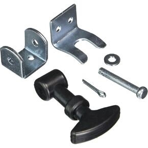 Buyers Products WJ2024 2-1/2 Inch Mini Easy Grip Rubber Hood Catch with Bracket, 4 Pack