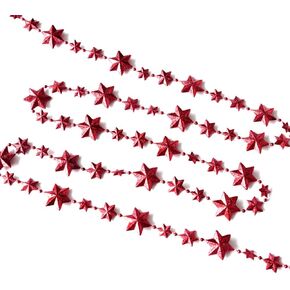 Stars Pearls Beads String Garland for Christmas, Valentine, Exhibition, Wedding, Party, DIY Craft, Home Decoration, 106 Inch (Blue)