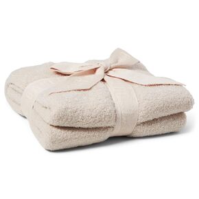 Barefoot Dreams CozyChic Lite Baby Receiving Blanket, Chai, 30"x30"