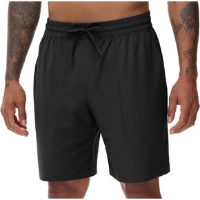 THE GYM PEOPLE Men's Running Shorts Lightweight Quick Dry Workout Shorts with Drawstring Zipper Pockets