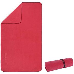 Nabaiji Microfiber Towel Size L 80 X 130 cm - Burgundy
