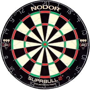 Nodor SupaBull2 Bristle Dartboard Equipped with Easy-Turn Steel Numbers for Beginning or Recreational Players , Black in Saudi Arabia
