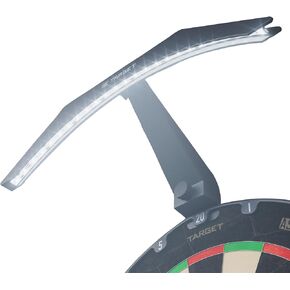 Target Darts Arc Dartboard LED Light - Securely Fits All Dart Boards - Easy Assembly - Bright Lighting Illuminates Whole Board - 3m Cable