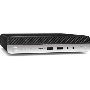 HP EliteDesk 800 G4 Mini Tiny Business PC, Intel Hexa-Core i5-8500T up to 3.5GHz, 16GB DDR4 RAM, 256GB NVMe SSD, Dual Monitor Support, WiFi, Bluetooth, HDMI, DisplayPort, Win11 Pro 64-bit (Renewed)