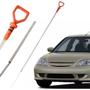 Covnikyer Engine Oil Level Dipstick Indicator Compatible for Honda Civic 2001-2005 2&4 Door Replace Fluid Oil Indicator Stick 15650-PLM-004