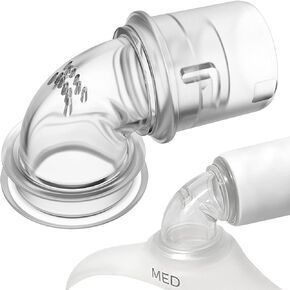 2 Packs Replacement Elbow/Swivel Compatible with DreamWear and DreamWisp,Tubing Quick-Release Elbow & Prevent Air Leakage,Great-Value Supplies by Medihealer