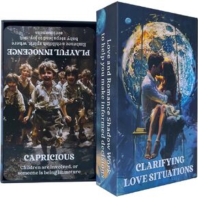 DPEHAKMK Clarifying Love Situations Oracle Cards, Twin Flames Soulmates Relationship Romance Love Messages Oracle Deck, Shadow Work Oracle Deck
