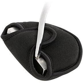 Black Golf Putter Headcover Oversize Neoprene Club Head Cover Perfect for Mallet Putters Fits Most 2 Ball Putters Clubs