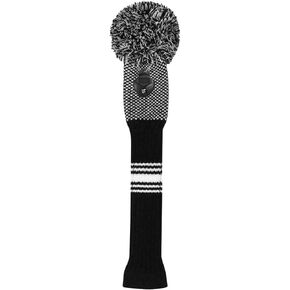 Scott Edward 1PCS Hybrid Head Cover Knit, for Fairway Wood Hybrid, with Rotating Number Tags (Hybrid, Black Dot)