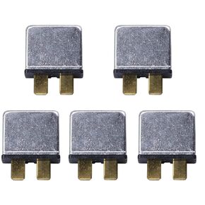 JIAKUPA 12V Snap Off 1 Section ATC Blade Automotive Thermal Reset Circuit Breaker 25A 5pcs
