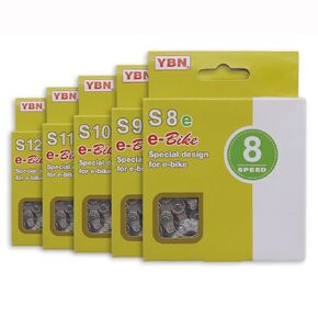 YBN E-Bike Chain 10 Speed for Mid Motor E-Bike for Bosch Bafang for Shimano Electric Bike 136links High Strength Chain,10 Speed