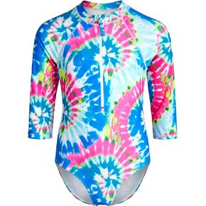 بدلة سباحة Limited Too Baby للفتيات من Rash Guard - UPF 50+ بدلة استحمام من قطعة واحدة، للأطفال الصغار/البنات (2T-6)