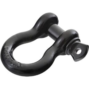 Smittybilt 13046B D-Ring Shackle 1/2" Threaded Pin 2.0 Ton Rating Black