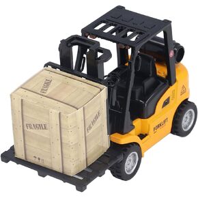 BTIHCEUOT Forklift Model, Forklift Toy Kids Forklift 360 Degree Polishing DropResistant Engineering Vehicle Model for Kids Age 3 and Up to Play