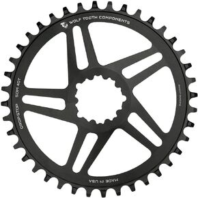 Wolf Tooth Direct Mount Round Mountain Bike Chainring for SRAM Cranks (26 Tooth, Drop-Stop A, 6mm Offset, MTB)