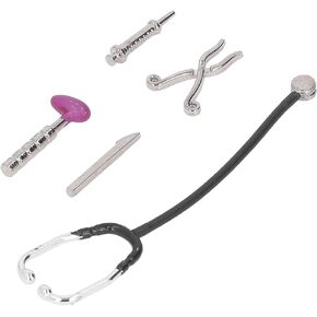Dollhouse Stethoscope Set, Multipurpose 5Pcs Durable Mini Medical Appliance Model for 1:12 Doll House