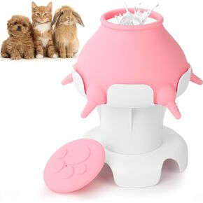 جهاز تغذية حليب الجراء من السيليكون القابل للتعديل من DGTenk مع 5 حلمات، سعة 300 مل، للكلاب والقطط والأرانب والقطط والجراء in Kuwait