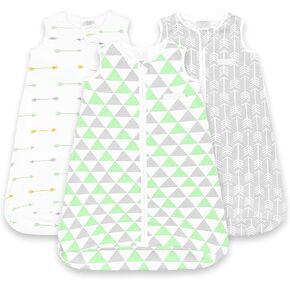 Baby sleeping bag sack, infant sleeping bags, cotton wearable blanket boys girls