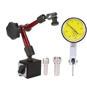 Dial Indicator with Magnetic Indicators Dial Indicators Gauge Base Flexible Stand Holder Lever Dial Test Indicator Gauge 0.01mm Resolution Measuring Tool