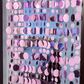 20Pcs Sequin Beaded Curtain for Party Wedding Home Decorations Kids Bedroom Girls Wall Panel Backdrop Doorway Privacy, Window Door Curtains Bubble Beaded Curtain Easy to Install (Blue)