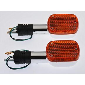 2 PCS Motorcycle Turn Signals Blinker Light Replacement for Honda Shadow VTX Steed Rebel Magna 250 400 750