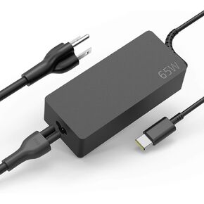 AYNEFF 65W USB-C Laptop Charger, Chromebook Charger Compatible with Lenovo Chromebook C330 S330 100e 300e 500e Yoga C930 C940 720 ThinkPad T480 T490 T570 T580 with 5.9ft DC USB C Charging Cable