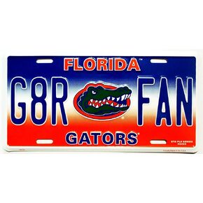 NCAA Florida Gators Embossed Aluminum Team Color Vanity G8R Fan License Plate