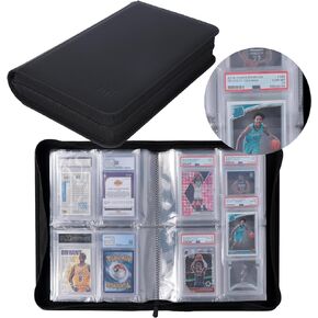 Graded Card Binder - Holds 40 SGC Slabs, 4 Pocket Slab Binder for SGC, BGS, HGA and GMA Slabs