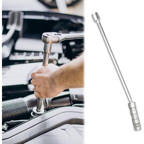 CHRYMUM Professional Spark Plug Removal Tool, Magnetic Swivel Spark Plug Socket, 14MM Thin Walled Swivel Socket Removal Tool, Extended Thin Wall Spark Plug Socket Compatible with Most Vehicles