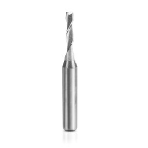 Hasanbar Upcut Spiral Router Bit, 1/8 Inch Cutting Diameter, 1/2 Inch Cutting Length and 1/4 Inch Shank Solid Carbide End Mill CNC Router Bit for Wood Carving Mortises Engraving