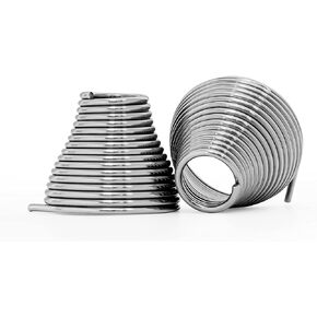 BLUEWING Ballyhoo Bait Spring 25pcs Stainless Steel Ballyhoo Rigging Springs for Saltwater Ballyhoo Bait Fishing, Size M, L