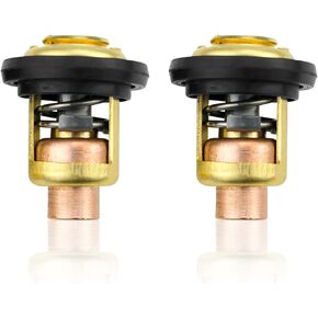 75692Q2 Thermostat Kit Replacement with Seal Gasket Fit for Mercury Marine Outboard Thermostat Engine V-6 135HP 150HP 175HP 200HP Replace 75692Q2 18-3553 13010 75692 13340, 2 PCS