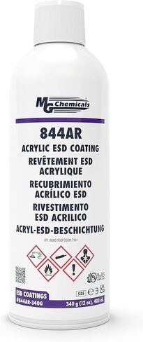 MG Chemicals 844AR Acrylic ESD Coating, 340g Aerosol Semi-Translucent White (844AR-340G) in Saudi Arabia
