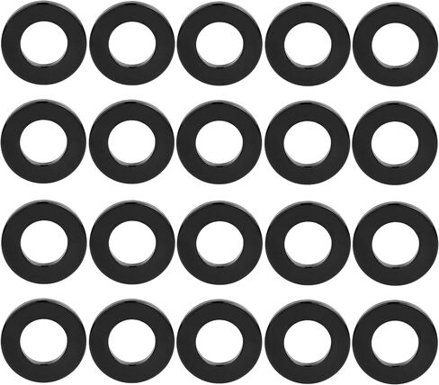 Yaruijia Aluminum Flat Washer M3 M4 M5 M6 M8 Aluminum Alloy Gasket Bolt Pitch Adjustment Spacer for Drones, Toys, Models, DIY Parts Pack of 20 (Silver, M6) in Saudi Arabia