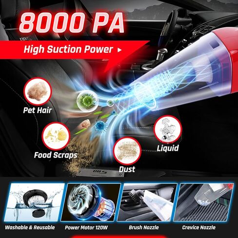 42PCS Car Detailing Kit Interior Cleaner, Car Cleaning Kit, Car Vacuum Car Interior Detailing Kit, Car Wash Kit with Bucket Detailing Brush Set Car Accessories for Motorcycle, Cars, Bikes, Wheels in Kuwait