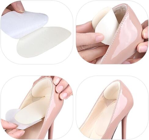 واقيات الكعب الإسفنجية الناعمة من COMFWALK - مقابض الكعب لتوفير الراحة في الكعب العالي - تصميم على شكل حرف T - مضاد للانزلاق - يمنع البثور - يجعل الأحذية مناسبة بشكل أفضل - زوجين (متعدد الألوان) in Kuwait