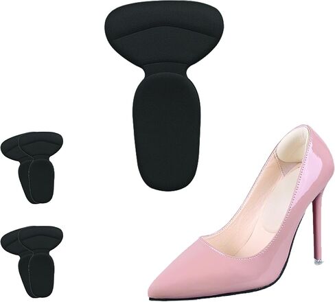 واقيات الكعب الإسفنجية الناعمة من COMFWALK - مقابض الكعب لتوفير الراحة في الكعب العالي - تصميم على شكل حرف T - مضاد للانزلاق - يمنع البثور - يجعل الأحذية مناسبة بشكل أفضل - زوجين (متعدد الألوان) in Kuwait