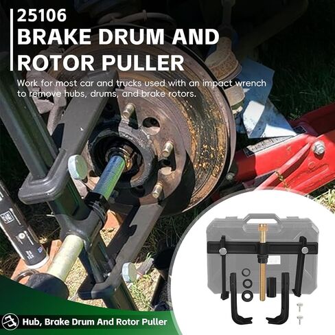 Sunluway 25106 Brake Drum and Rotor Puller, Wheel Hub Removal Tool Fits Most Hub Sizes, Brake Drum Tool, Hub Puller, Use with Impact Wrench in Saudi Arabia