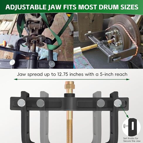 Sunluway 25106 Brake Drum and Rotor Puller, Wheel Hub Removal Tool Fits Most Hub Sizes, Brake Drum Tool, Hub Puller, Use with Impact Wrench in Saudi Arabia