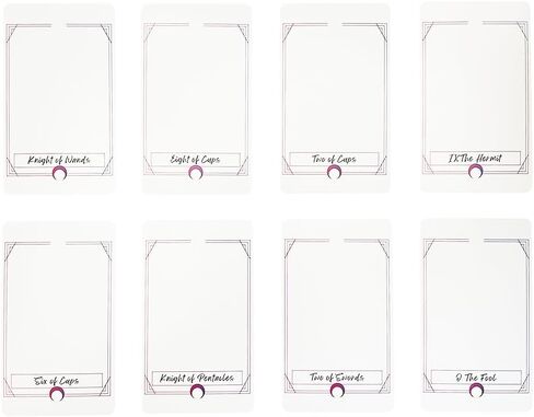 LUNCHS Blank Tarot Cards Deck, DIY Oracle Cards Deck, Standard Tarot Cards Size (2.76 x 4.72 inches), Make a Set of Your own Tarot Cards, Easy to Write, for Readers who Love Classic Tarot Cards！ in Saudi Arabia