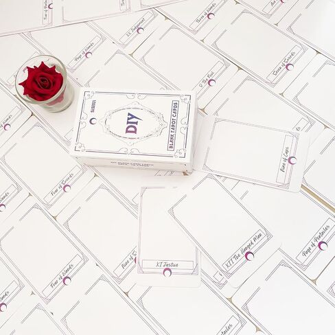 LUNCHS Blank Tarot Cards Deck, DIY Oracle Cards Deck, Standard Tarot Cards Size (2.76 x 4.72 inches), Make a Set of Your own Tarot Cards, Easy to Write, for Readers who Love Classic Tarot Cards！ in Saudi Arabia