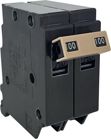 قاطع دائرة Loveinlast 2100، أسود، 3/4 بوصة، ثنائي القطب 100 أمبير 10 KA 120/240 فولت in Kuwait