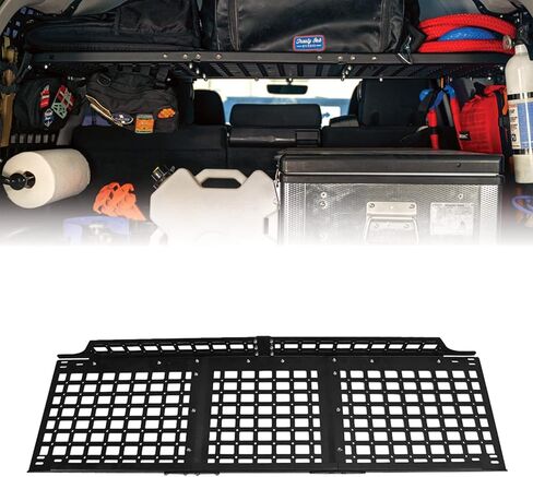 رف لوحة تخزين Rago Fabrication Molle لسيارة Toyota 4Runner الجيل الخامس 2010-2023 | صنع في الولايات المتحدة الأمريكية | حلول تخزين البضائع ذات الدفع الرباعي in Saudi Arabia